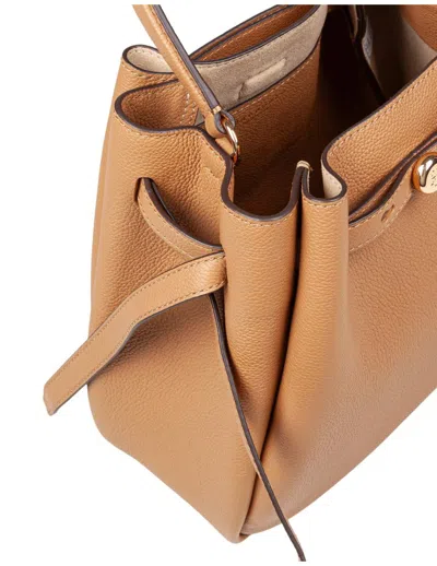 Tory Burch Hammered Leather Bucket Bag In Brown