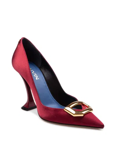 Lanvin Satin Pumps In Red