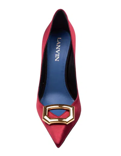 Lanvin Satin Pumps In Red