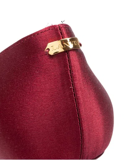 Lanvin Satin Pumps In Red