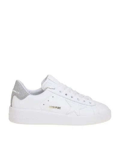 Golden Goose Leather Sneakers In White
