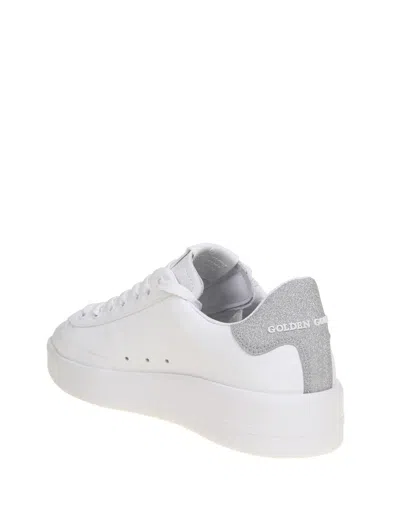 Golden Goose Leather Sneakers In White