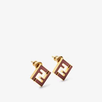 Fendi Forever  Earrings In Gold