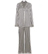 OLIVIA VON HALLE Lila Nika striped silk-satin pyjamas