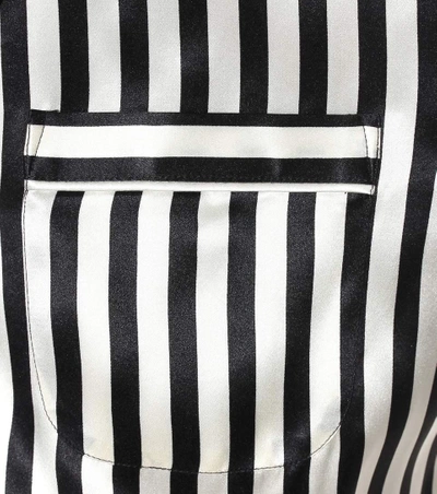 Shop Olivia Von Halle Lila Nika Striped Silk-satin Pyjamas In Eika Core