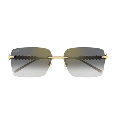 Cartier Ct0545s Clash De Sunglasses In Gold