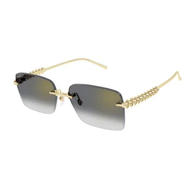 Cartier Ct0545s Clash De Sunglasses In Gold