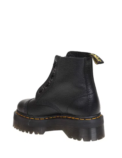 Dr. Martens Amphibian In Nappa Leather In Black