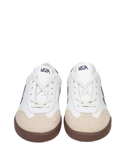 Veja Volley Sneakers With Contrasting Inserts In White