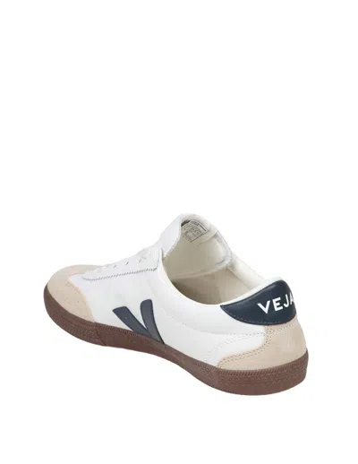 Veja Volley Sneakers With Contrasting Inserts In White