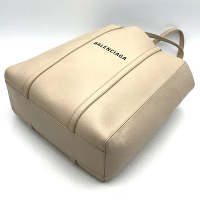 Pre-owned Balenciaga Beige Leather Tote Bag () In Sand