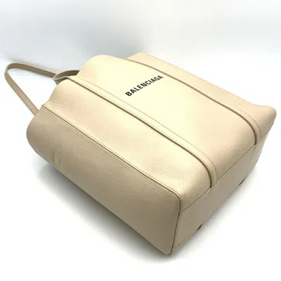 Pre-owned Balenciaga Beige Leather Tote Bag () In Sand