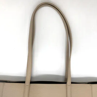 Pre-owned Balenciaga Beige Leather Tote Bag () In Sand