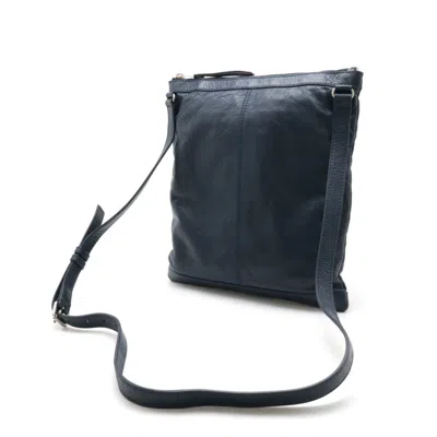 Pre-owned Balenciaga Black Blue Navy Leather Shoulder Bag ()