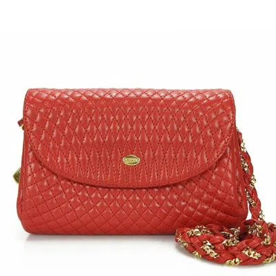 Pre-owned Bally Red Color Leather Shoulder Bag ()