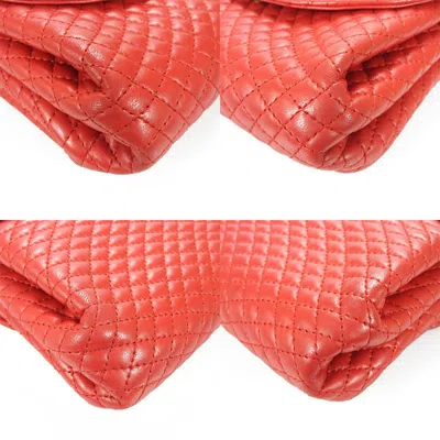 Pre-owned Bally Red Color Leather Shoulder Bag ()