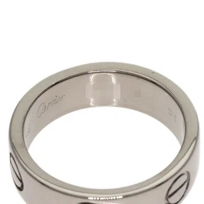 Pre-owned Cartier White Gold White Gold (18k) Band Ring ()