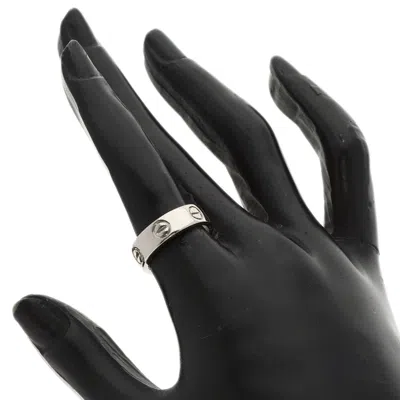 Pre-owned Cartier White Gold White Gold (18k) Band Ring ()