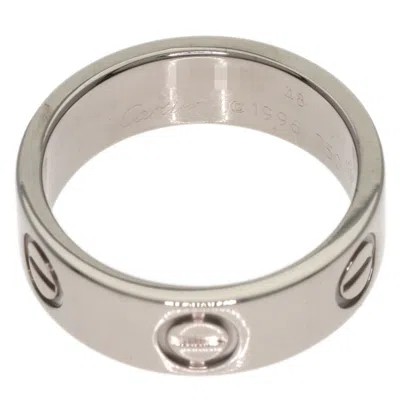 Pre-owned Cartier White Gold White Gold (18k) Band Ring ()