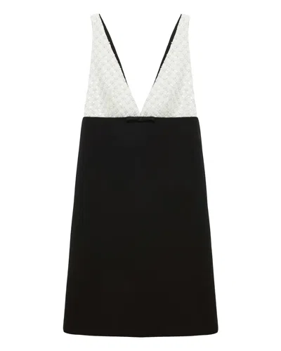 Dorothee Schumacher Emotional Essence Bow-detail Sequined Minidress In Black