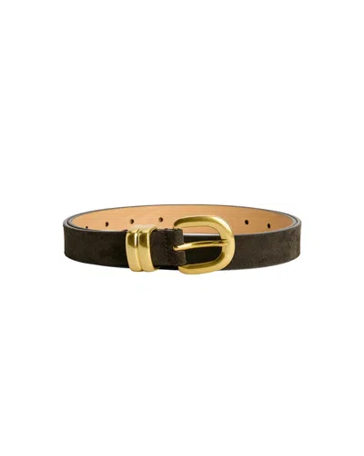 By Malene Birger Zoilo Suede Belt Coffee In Black