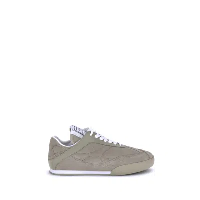 Chloé Beige Calf Leather Bos Taurus Low Top Women's Sneakers In Sand