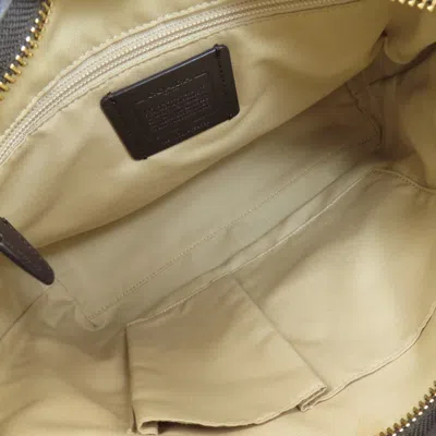 Pre-owned Coach Brown Canvas Shoulder Bag ()