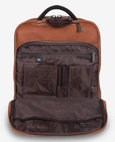 Kenneth Cole Colombian Leather Backpack In Brown