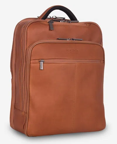 Kenneth Cole Colombian Leather Backpack In Brown