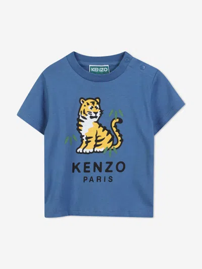 Kenzo Baby Boys Kotora Tiger T-shirt In Blue