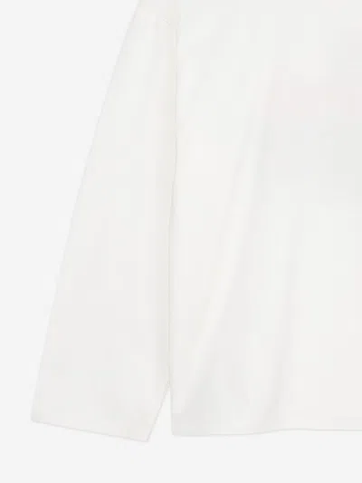 Kenzo Boys Long Sleeve Tiger Logo T-shirt In White