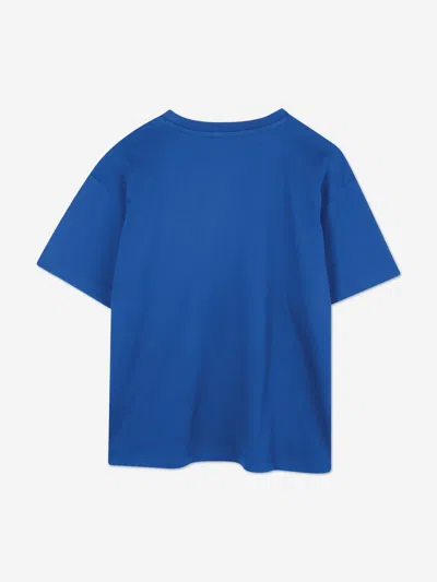 Kenzo Kids Logo Print T-shirt In Blue