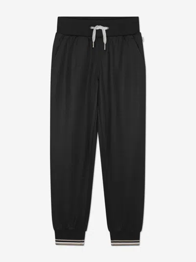 Hugo Boss Boss Boys Logo Print Joggers In Black