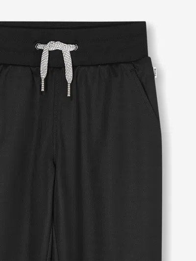 Hugo Boss Boss Boys Logo Print Joggers In Black