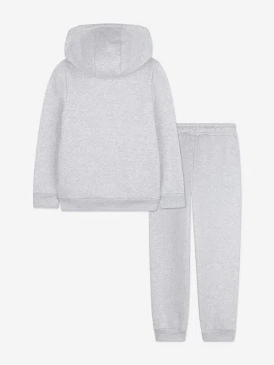 Hugo Boss Boss Boys Logo Print Tracksuit In Gray