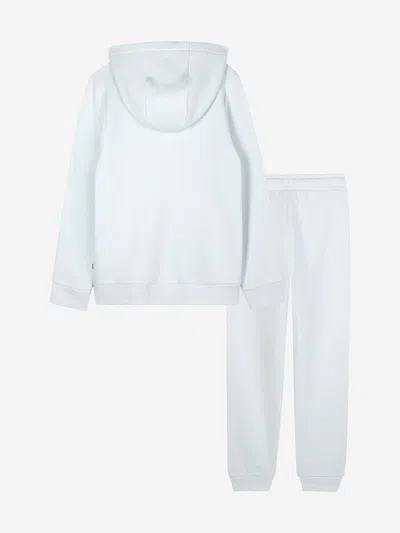 Hugo Boss Boss Boys Logo Print Tracksuit In Blue