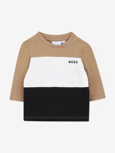 Hugo Boss Boss Baby Boys 3 Piece Tracksuit Set In Brown