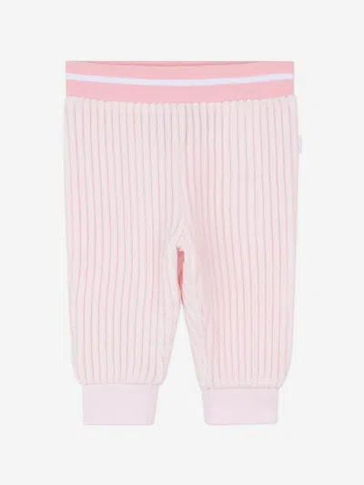 Hugo Boss Boss Baby Girls Logo Tracksuit In Pink