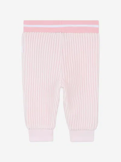 Hugo Boss Boss Baby Girls Logo Tracksuit In Pink