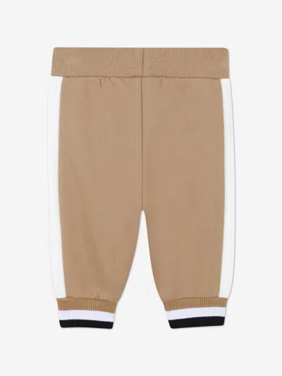 Hugo Boss Boss Baby Boys 3 Piece Tracksuit Set In Brown