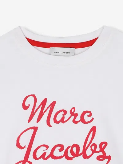 Marc Jacobs Girls Lipstick Logo T-shirt In White