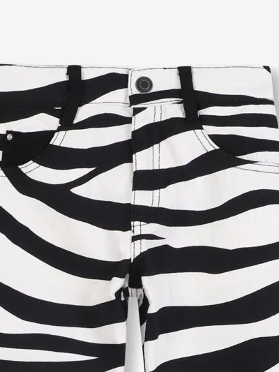 Marc Jacobs Girls Zebra Print Trousers In Black