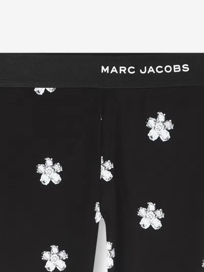 Marc Jacobs Girls Daisy Print Leggings In Black