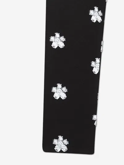 Marc Jacobs Girls Daisy Print Leggings In Black