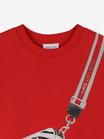 Marc Jacobs Girls Snapshot Bag Print Dress In Red