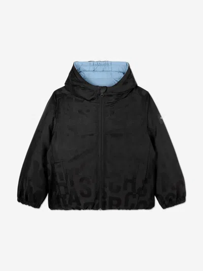 Marc Jacobs Boys Reversible Puffer Jacket In Blue