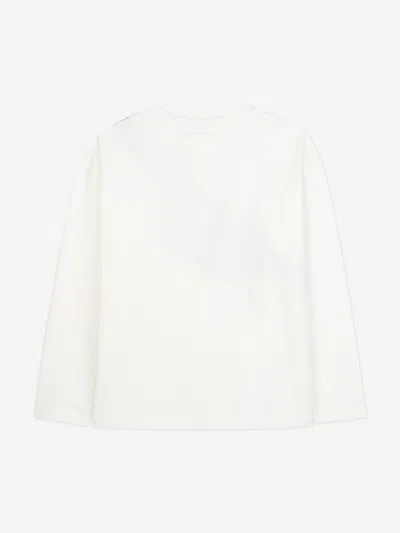 Marc Jacobs Boys Long Sleeve Belt Bag T-shirt In White