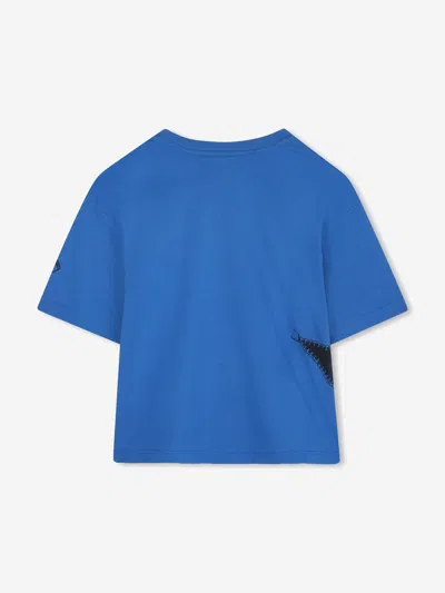 Marc Jacobs Boys Zipped Print T-shirt In Blue