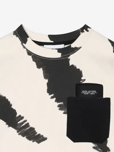 Marc Jacobs Boys Zebra Print T-shirt In White