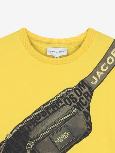 Marc Jacobs Boys Belt Bag Print T-shirt In Yellow